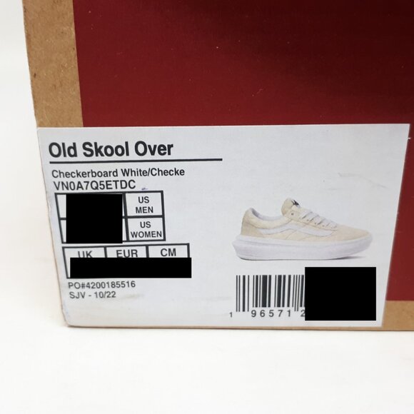 NWT Vans White Platform Sneakers Checkerboard White - Picture 10 of 12